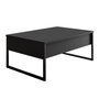 Hanah Home Conjunto Muebles Sala Anthracite, Negro - Soporte TV 180cm, Mesa Café 90cm, Diseño Elegante y Duradero